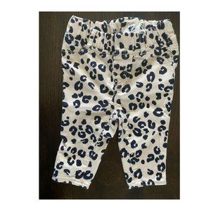 Baby Gap 1969 Girls 12-18 Months leopard crop pant